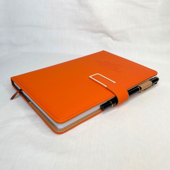 Hermes VIP Orange Notebook with Pen - Picture 4 of 11